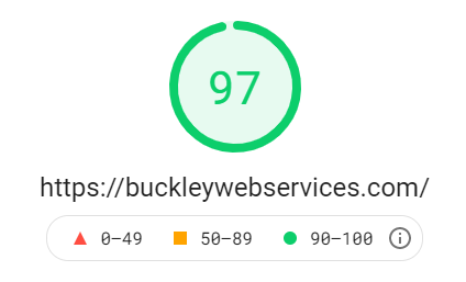 bws website speed test results